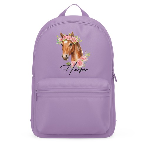 Girls floral horse custom mini - horse,