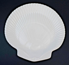 Wedgwood Nautilus Collection White Bone China Scalloped 9" Shell Plate Boxed