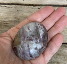 Rubellite Pink Tourmaline Crystal Palm Stone 100g 2.5 inch Reiki Chakra Healing