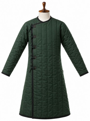 Medieval green gambeson padded - green,