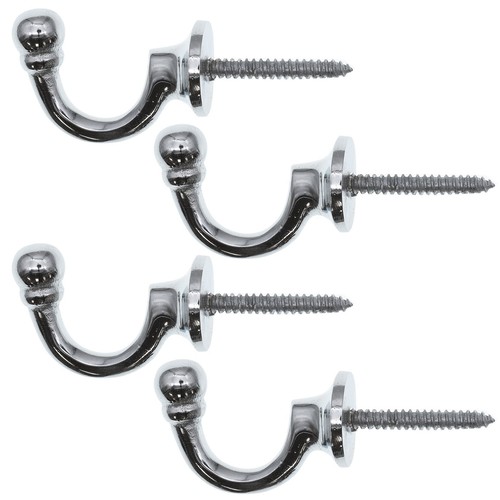 Chrome ball end curtain - 4, x