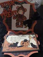 magnolia tilda halloween card