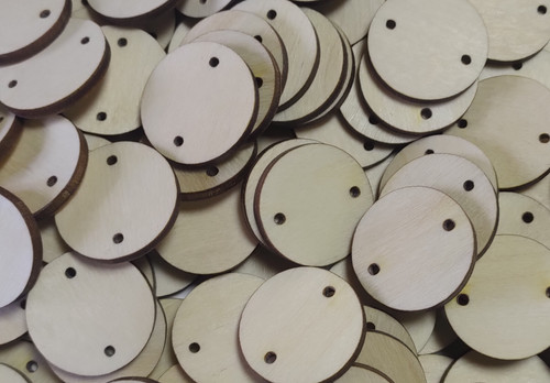 25mm wooden disk - 25mm, 2