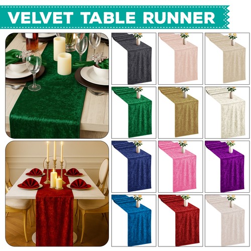30x274cm table runner velvet - table,