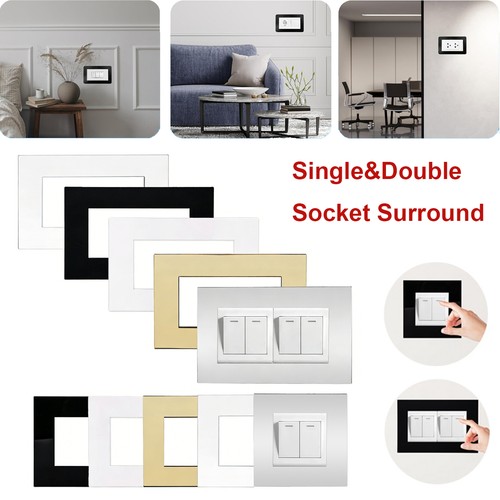 Single double light switch - &,
