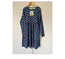 Duns Dress Blue Radish Print