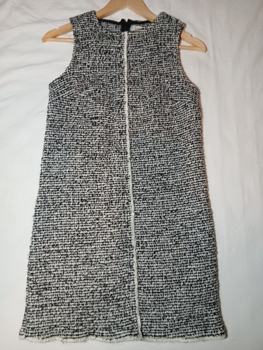 Black white dogtooth tweed - m&s,