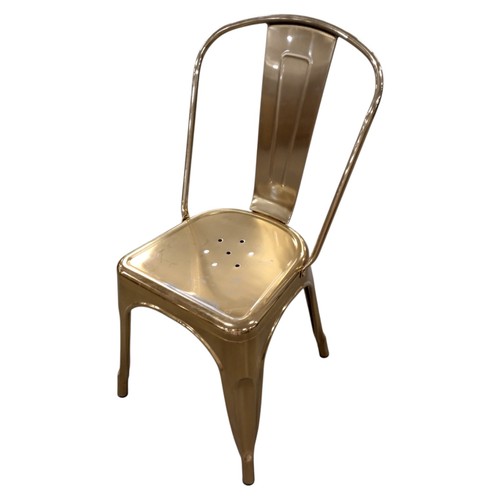 Industrial metal dining chair - industrial,