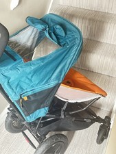 Silver Cross Micralite FastFold Compact Stroller Teal/Orange