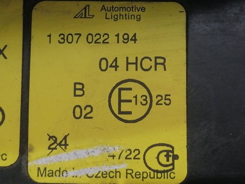 1238190 headlamp left - , side