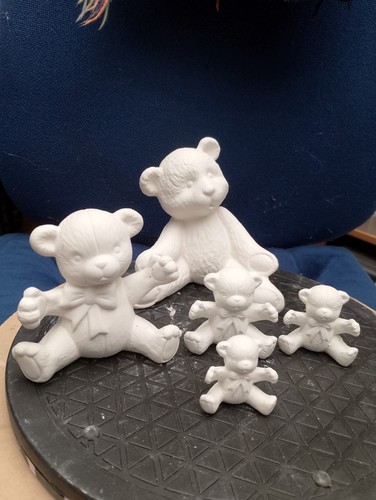 Unpainted ceramic bisque 5 - unpainted,