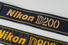 Genuine Clean Nikon D200 Digital Camera black/yellow wide shoulder strap