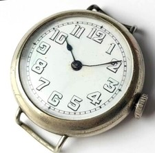 WW1 TRENCH WATCH BRITISH ARMY MILITARY WRISTWATCH MEN'S WWI ANTIQUE VINTAGE