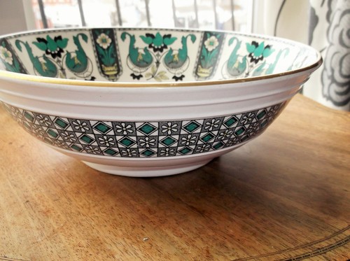 Large antique bowl brownfield - antique,