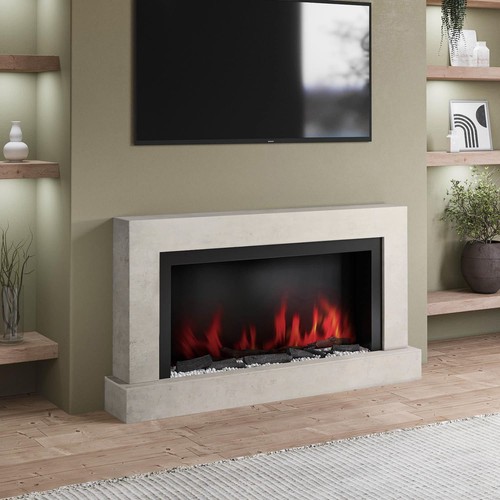 Black concrete 62inch wall - black,