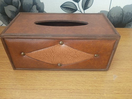 Wooden tissue box holder - box, for