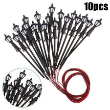 10 x HO OO Gauge Model Train Lamps Railway Lamp posts Led Street Lights