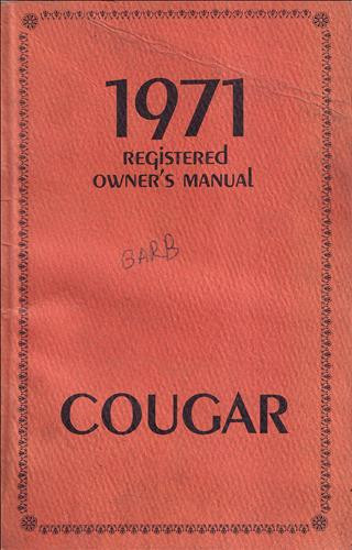 1971 mercury cougar - mercury,