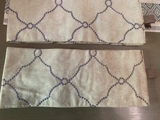 Pair Linen Blend Kelim Curtain Tie Backs Hold Backs Kilim Moroccan Morocco Style