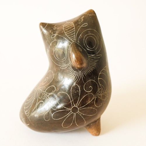 Chimu style pottery owl - chimu,