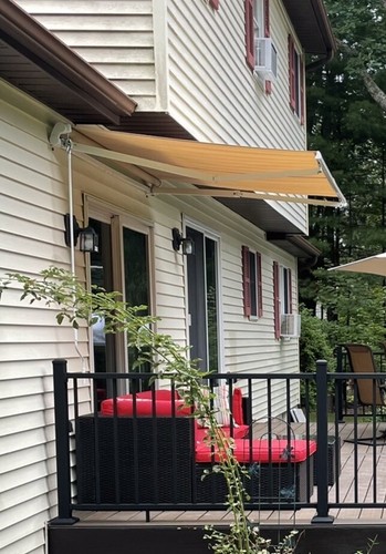8x7 retractable awning tan - 8x7,
