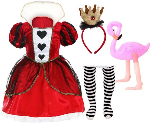 Girls queen hearts costume - girls,