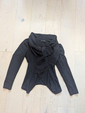 SHEIN Black Draped Symmetrical Blazer - Waterfall Blazer - Size S