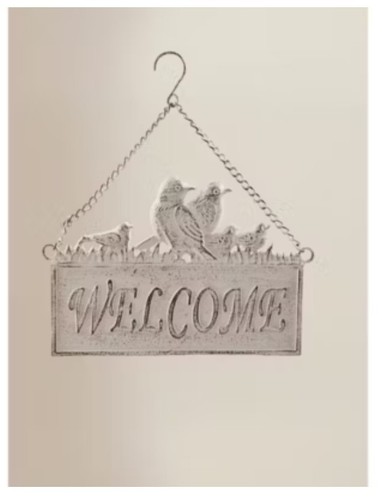 White hanging welcome - 🤍,