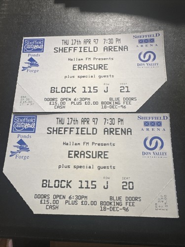 Erasure 1997 sheffield concert - erasure,