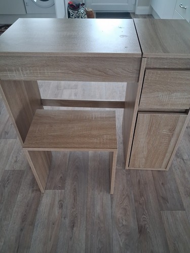 Beech effect desk - effect,