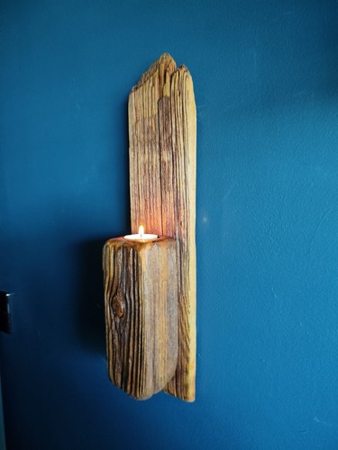 One kind driftwood candle - one, a