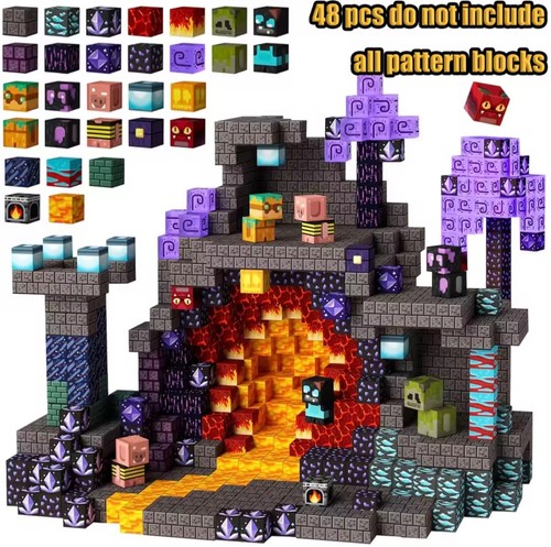 48pcs magnetic building - 48pcs, blocks