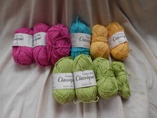 STYLECRAFT COTTON DK CLASSIQUE 50g YARN BALLS ~ MIXED BUNDLE STASH BUILDER!