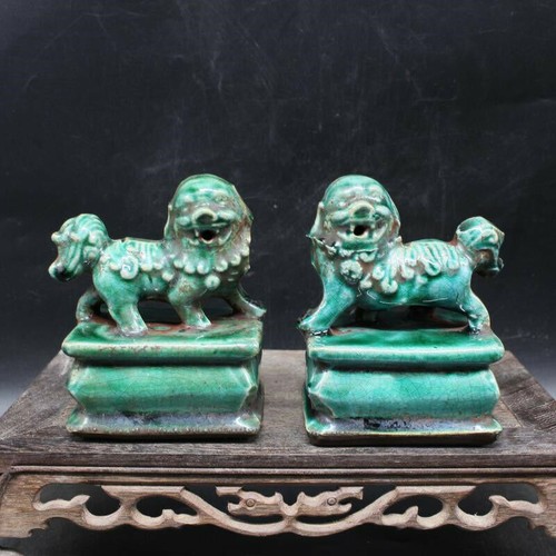 Chinese marked green glazed - marked, a