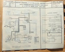 Original LUCAS (Rotax) Singer 5 Cwt. Van Wiring Diagram 1935 W381