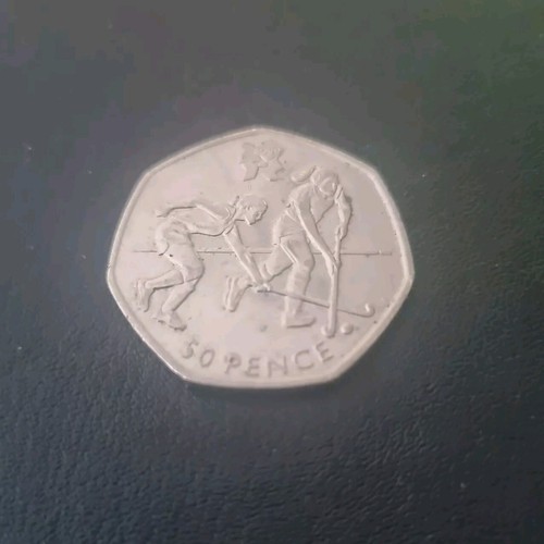 Hockey olympic games 50p - 50p, coin