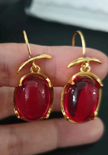 Gold plated earrings feature - earrings, a