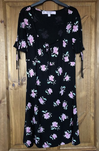 Cute black and - pink, floral