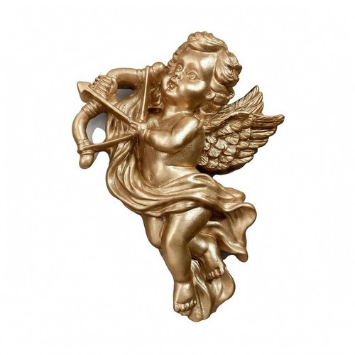 Cherub wall ornament - wall, textured