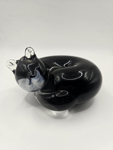 Vintage langham glass cat - vintage,