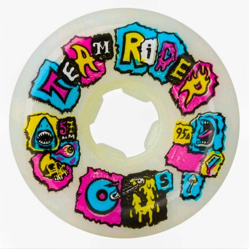 Team rider 57mm 95a white - rider,