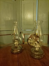 Vintage Oil Lamps With Mirror Reflector 🌾