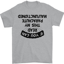 My Parachute Malfunctioned Skydiving Para Mens T-Shirt 100% Cotton