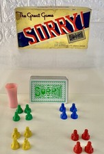 Vintage The Great Game Sorry By John Waddington Mini 7 Inch Game No Board K1