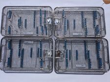 STERILISATION CASSETTE TRAY x4 PERFORATED MESH AUTOCLAVE 400mm x 260mm x 50mm