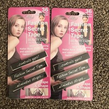 Fashion Secret Tape Boob Tape 2 Packs 36 Clear Strips Per Pack Bras Hems