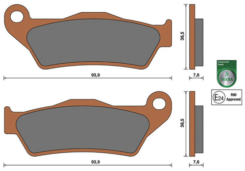 Front brake pads mhr - brake, ktm