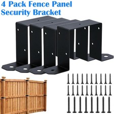 4 Pack Black Steel Post