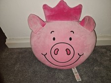 Percy Pig Pillow Cushion Plush M&S Marks & Spencer Soft Toy Crown