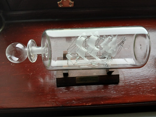 Two ships bottles by - ships,
